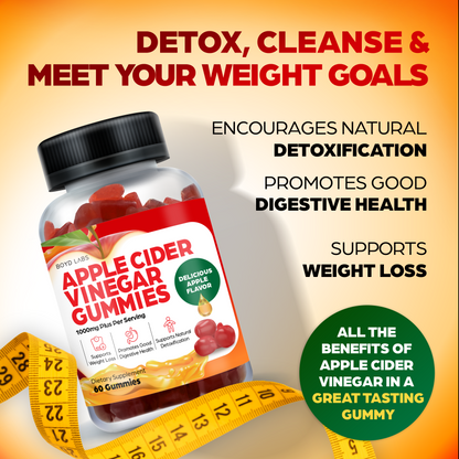Boyd Labs Apple Cider Vinegar Gummies - 1000mg - 60 Count